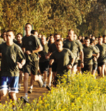 לוחמים באימון גופני